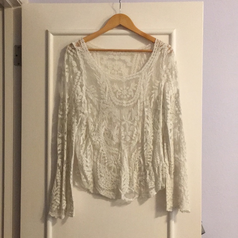 White Lace Long Sleeve